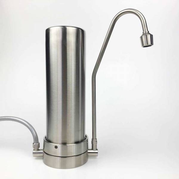 Auftischfilter Mercuro Edelstahl | für Carbonit Filter