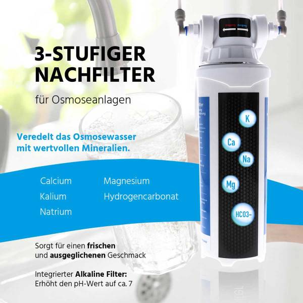 3in1 Mineral-, pH und Aktivkohle Nachfilter | GP-Mineral