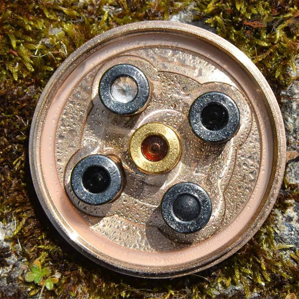 Kristall Wirbeldusche "Tharan Beria 5" | Bronze & Ruthenium | LifePower