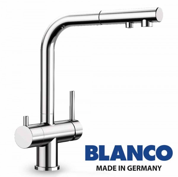 Wasserhahn 3in1 | BLANCO Fontas II mit Brause (ausziehbar)