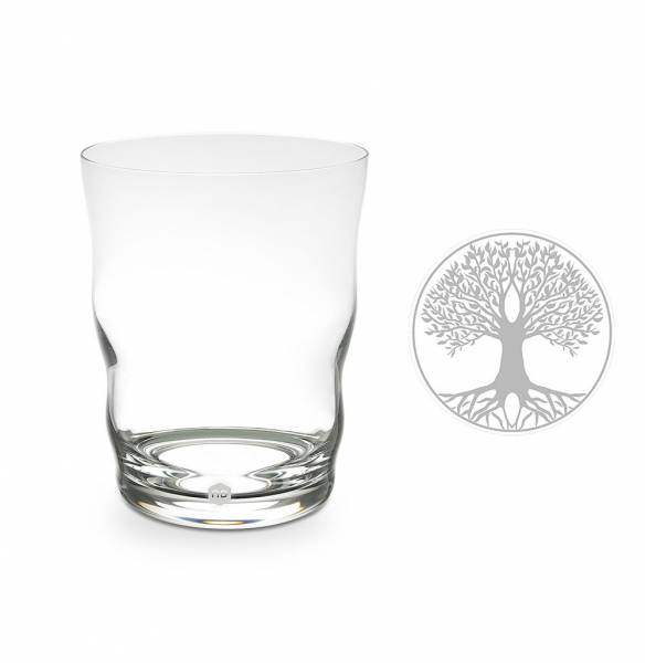 Trinkglas Jasmina | Lebensbaum (Lasergravur)