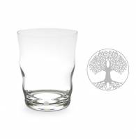 Trinkglas Jasmina | Lebensbaum (Lasergravur)