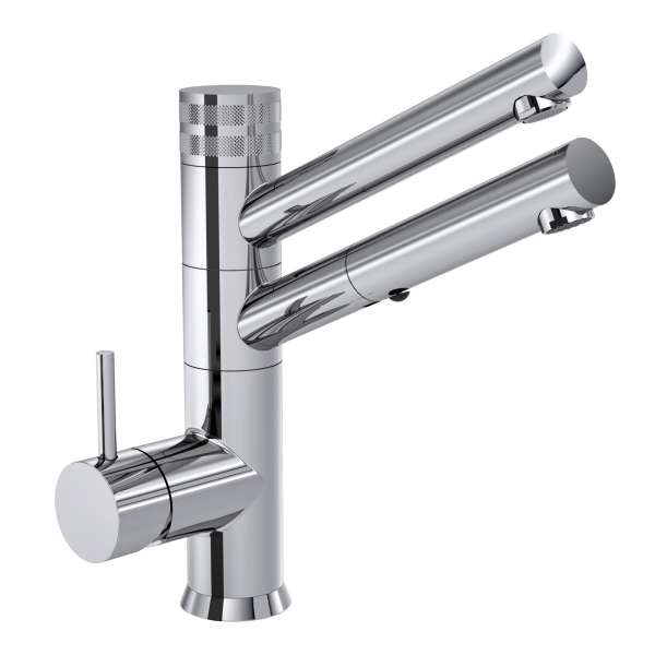 Wasserhahn 3in1 | CUCINA IDEALE mit Brause | Bedienhebel links