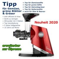 Sana Supreme EUJ-727 Slow Juicer & optionale Ölpresse (brushless DC Motor)