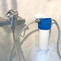 QuickHexaFlow Duschfilterset | 10 Zoll mit 1/2 Zoll Anschluss