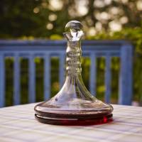 Weinkaraffe Rubellum | Lebensblume weiß (1L)