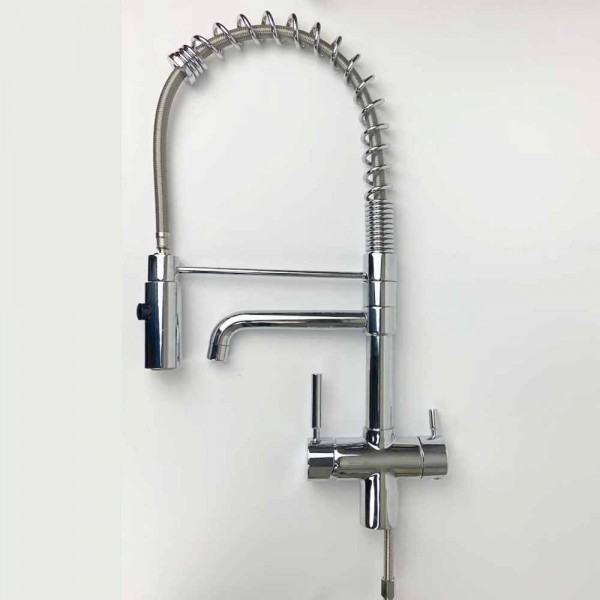 Wasserhahn 3in1 | Professional Spiralfeder mit Brause (3 Farben)