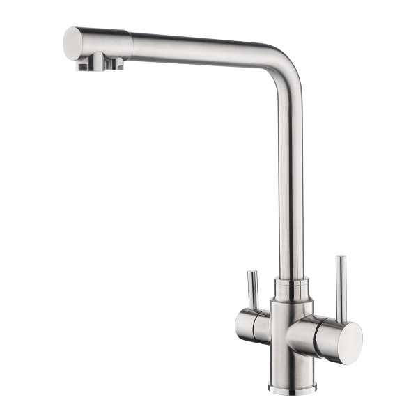 Wasserhahn 3in1 | AVANTGARDE | Edelstahl Massiv