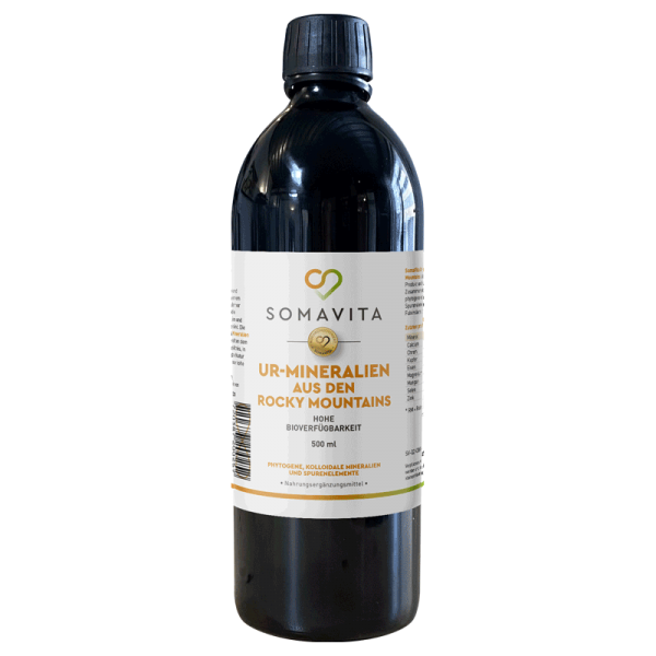 SomaVita Rocky Mountain Ur-Mineralien in Miron® Glass 500 ml | hochkonzentriert