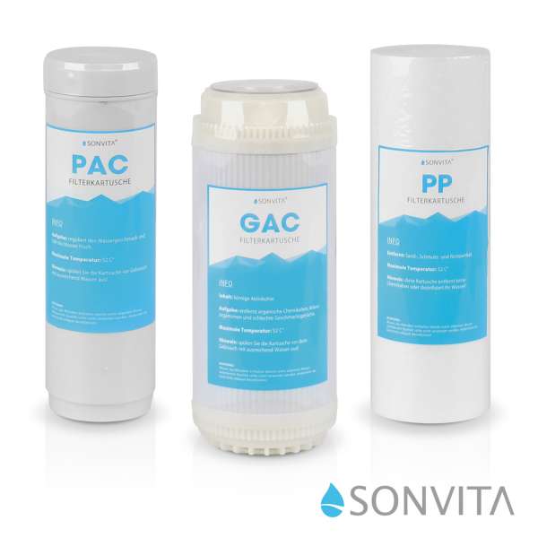 Ersatzfilterset Sonvita Puraqua Touch 800GPD (1/2 Jahresset)