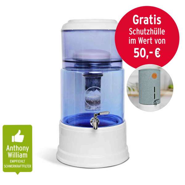 Maunawai® PI®PRIME Quelle Tischfilter mit Glastank