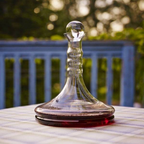 Weinkaraffe Rubellum | Lebensblume weiß (1L)