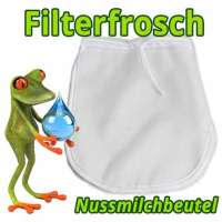 Nussmilchbeutel ❀ Filterfrosch aus Nylon | Feinheit 200μm