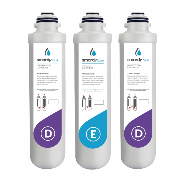 SmardyBlue | 3in1 Pflegeset miran™+ xiva™ | Entkalkung & Desinfektion