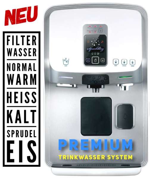 Osmosefiltersystem ChungHo Sparkling Premium | 5 Wassersorten inkl. Sprudel | Auftischgerät