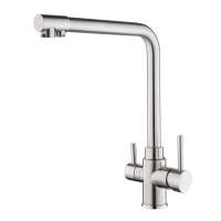 Wasserhahn 3in1 | AVANTGARDE | Edelstahl Massiv