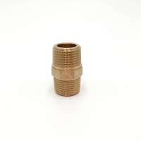 Rotguss Doppelnippel | DN10 (3/8 Zoll)