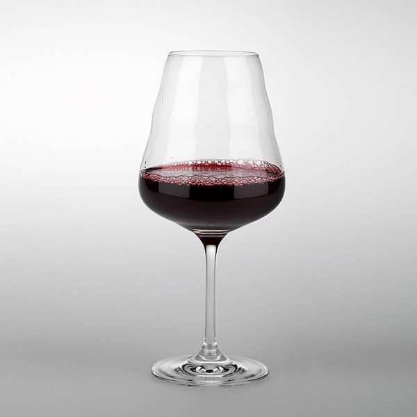 Rotweinglas Calix | Lebensblume weiss